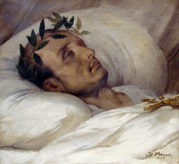 Horace Vernet : Napoleon sur son lit de mort Horace Vernet